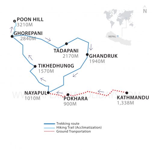 Poon-Hill-Ghorepani-Trek-map Poon-Hill-Ghorepani-Trek-map