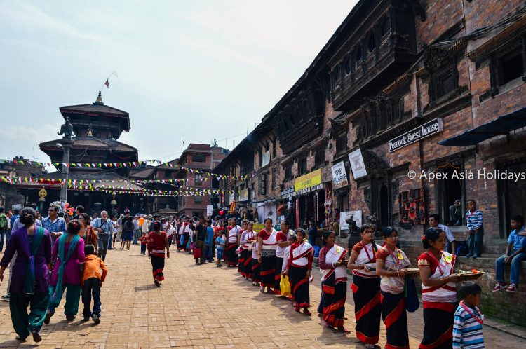 Newar-Communities-women-in the-Durbar-Squares