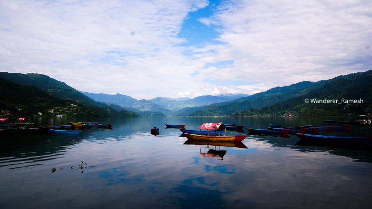 Phewa lake in Pokhara, we can visit either before or after Mardi Himal Trek
