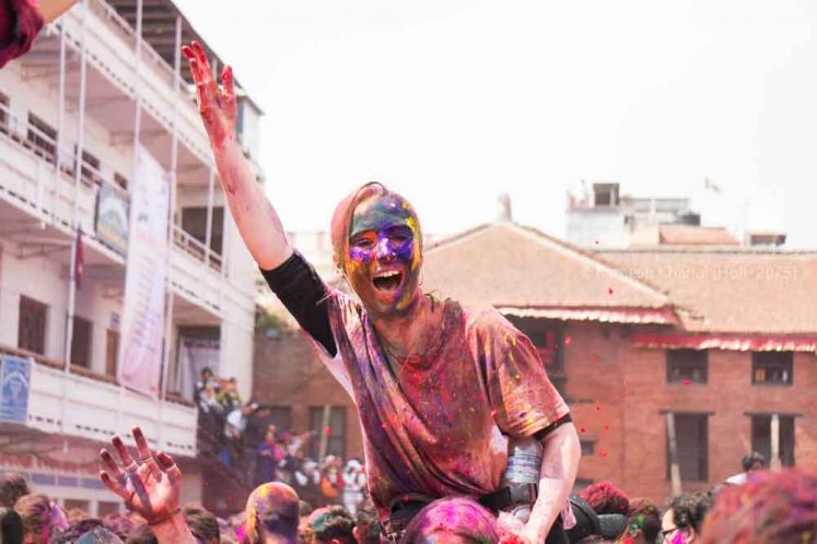 Holi Festival Photography Tour in Nepal